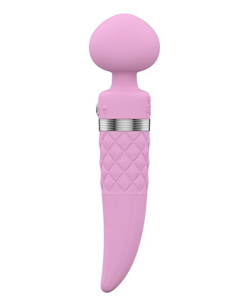 Вібромасажер 2в1 PILLOW TALK Sultry Pink з ротацією та підігрівом для максимального задоволення SO-SO2717 фото