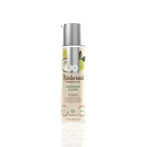 Масажна олія JO Naturals Кокос & Лайм, 120 мл &ndash; зволожуюча ефірна олія для чутливої шкіри SO-SO6164 фото