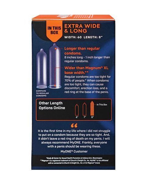 Презервативы MyONE Extra Wide & Long 10 шт - комфорт и защита из США SO-SX1253 фото