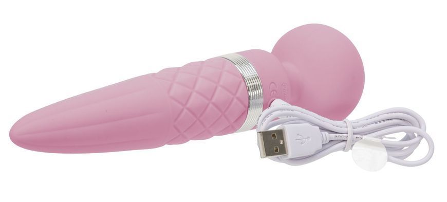 Вібромасажер 2в1 PILLOW TALK Sultry Pink з ротацією та підігрівом для максимального задоволення SO-SO2717 фото
