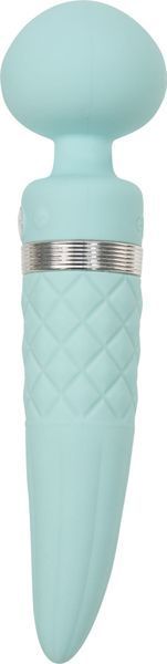 Вібромасажер PILLOW TALK Sultry Teal 2в1 з підігрівом і ротацією, 21 см SO-SO2718 фото
