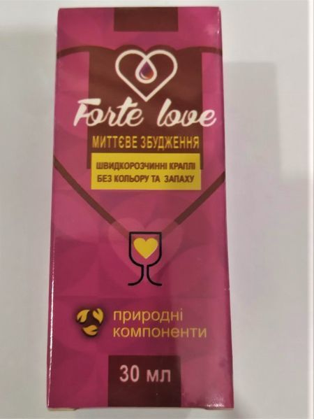Збуджуючі краплі для жінок Forte Love 30 мл - посилення потягу та чутливості B-LP-77196 фото