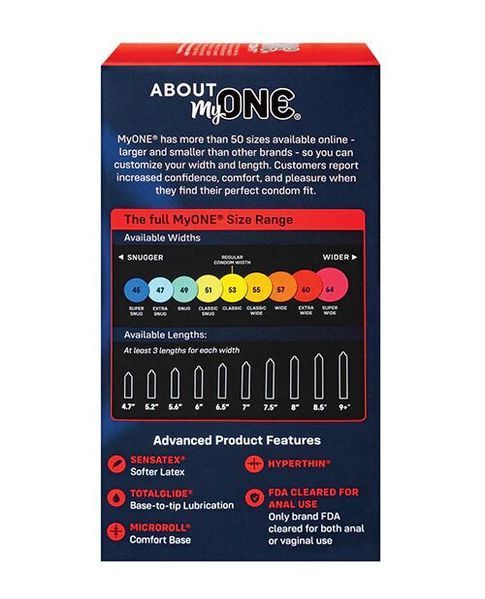 Презервативы MyONE Super Wide 10 шт, комфортная упаковка для защиты SO-SX1254 фото