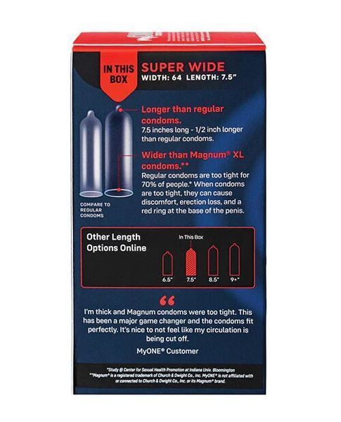 Презервативы MyONE Super Wide 10 шт, комфортная упаковка для защиты SO-SX1254 фото