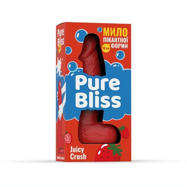 Ароматне мило у формі члена Pure Bliss Juicy Crush 15 см, ягідний аромат, сюрприз для вечірок SO-SX3024 фото
