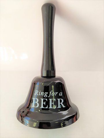Дзвоник "Ring for a Beer" чорний - оригінальний дзвоник для виконання бажань B-KUS-000646 фото