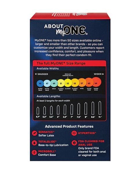 Презервативы MyONE Super Wide & Long 10 шт - максимальный комфорт и защита SO-SX1255 фото