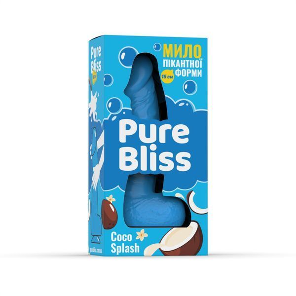 Ароматне мило у формі члена Pure Bliss 15 см з кокосовим молоком для вечірок та сюрпризів SO-SX3025 фото