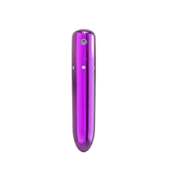 Вибропуля PowerBullet Pretty Point фиолетовая, перезаряжаемая, 10 режимов, водонепроницаемая SO-SO5565 фото